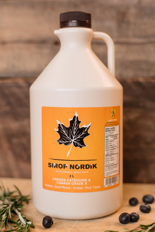 Sirop d'érable 2 litres - Maple syrup 2 liters